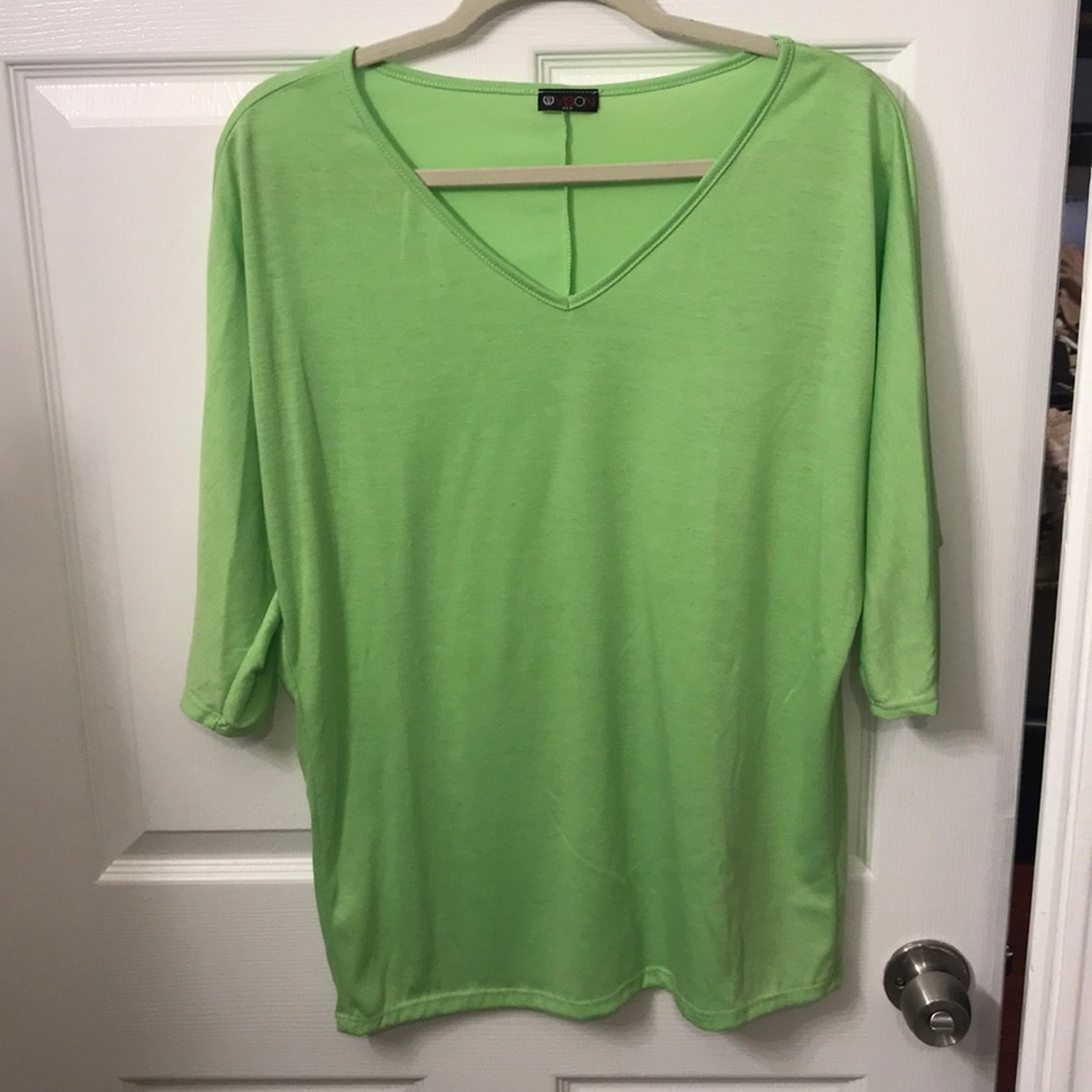 Lime green 3/4 sleeve